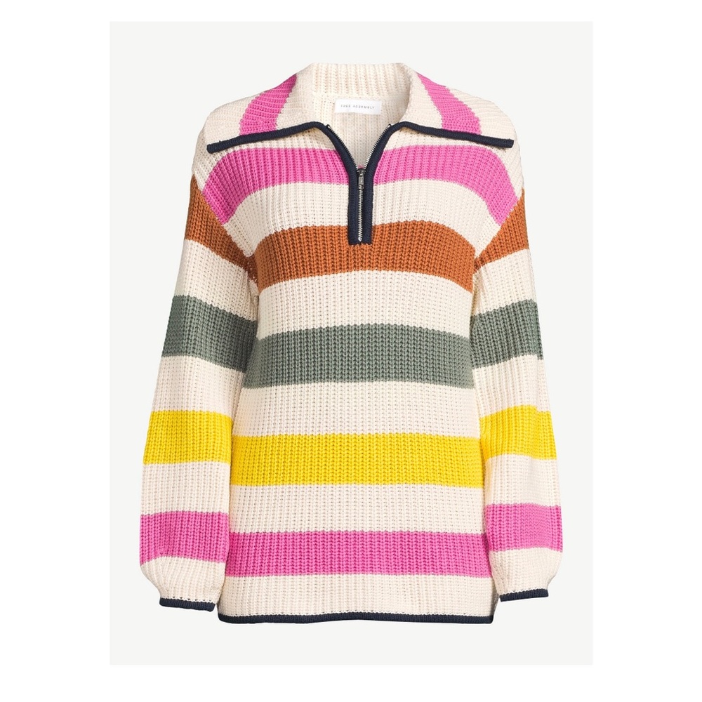 Free Assembly chunky half zip popover sweater